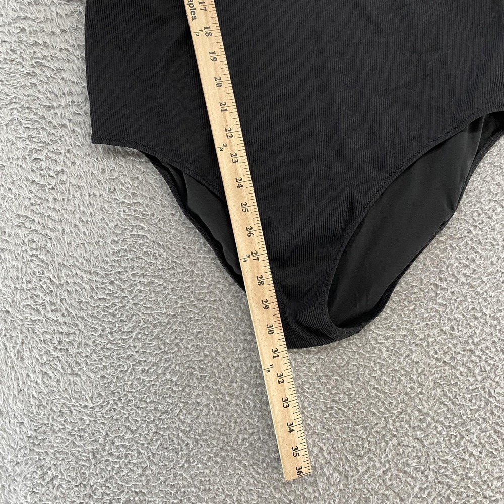 aerie Black Cutout One-Piece Swimsuit - Picture 4 of 13